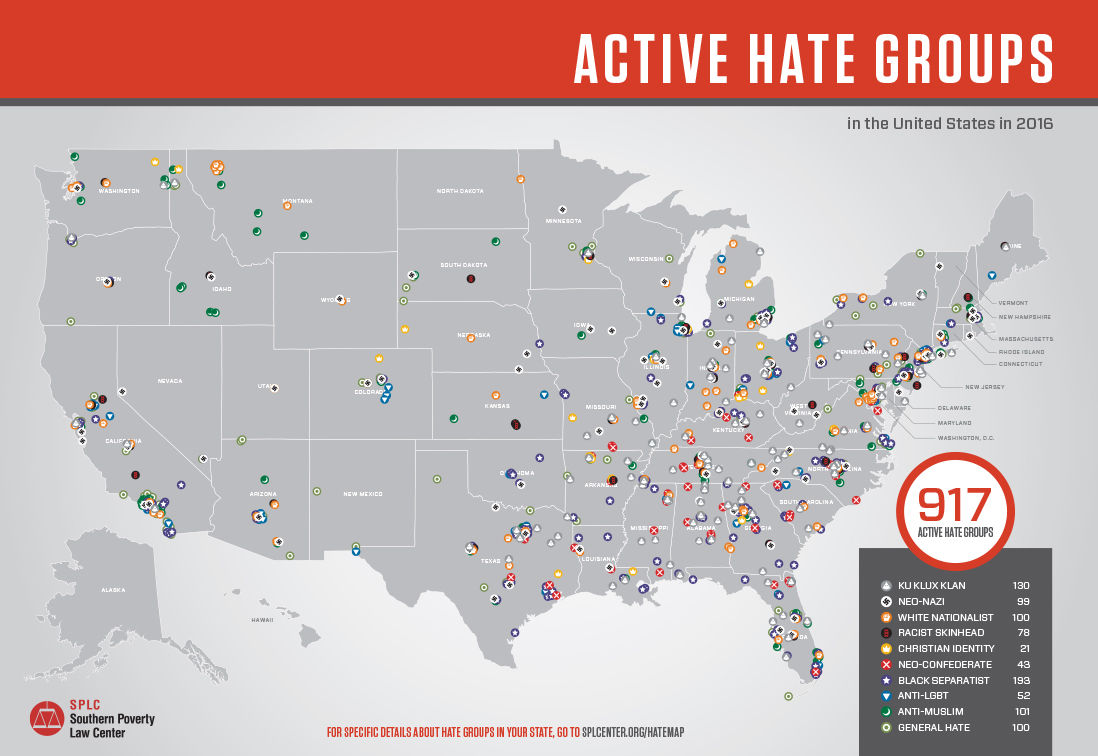Hate groups SPLC report